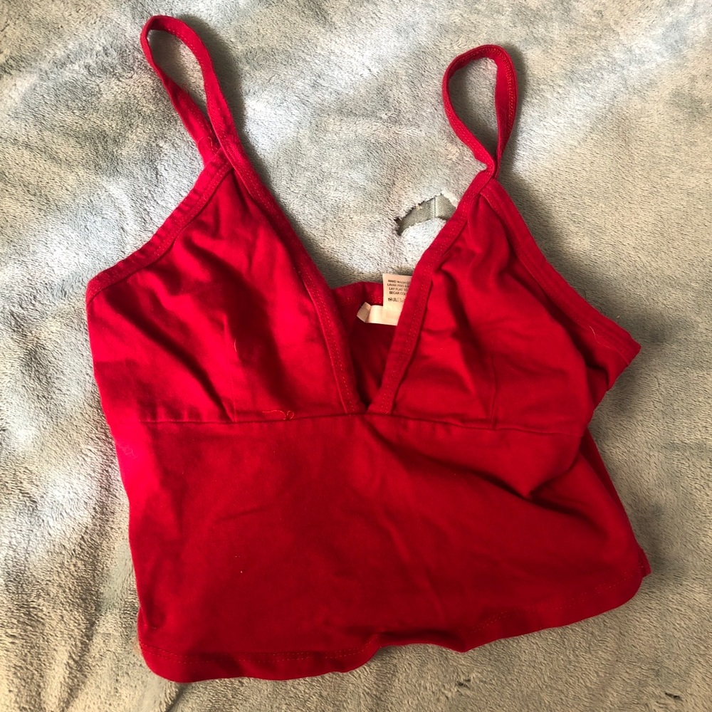 Red Crop Top